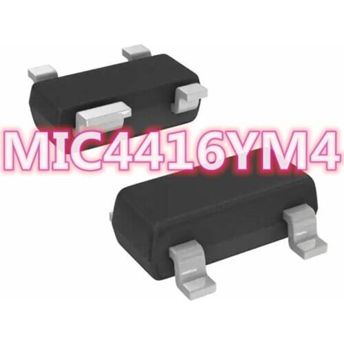 10PCS Free shipping MIC4416YM4 SOT-143 SMD screen printing: D10 gate driver IC chip New original authentic