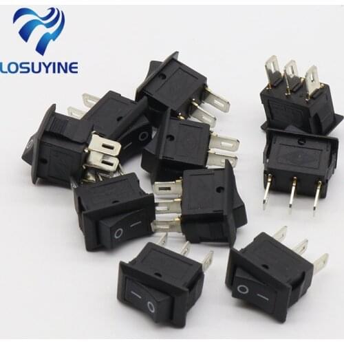10PCS Ship Type Switch 15*21mm 3PIN SPST ON/OFF Boat Rocker Switch 6A/250V 10A/125V 15X21