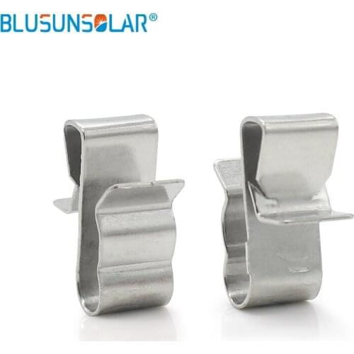 100 pieces/lot high quality SUS 304 Material big size 2 x 4mm2 PV cable clips