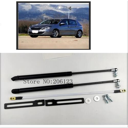 2pcs Engine cover Auto Boot Ascensor de apoyo Gas Struts Spring For Peugeot 308 Mk2 308s