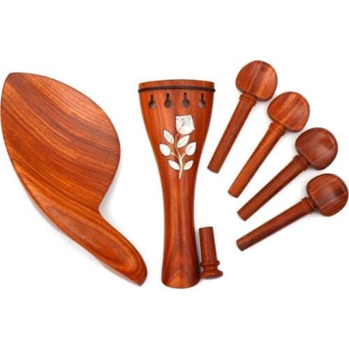 4/4 violin tailpiece Fine tuner Violin peg chin rest violin parts Shell inlay Violin Accessories