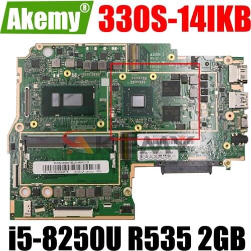Akemy For Lenovo 330S-14IKB 330S-14 Laptop Motherboard CPU i5-8250U GPU R535 2GB With 4GB RAM Tested 100% Working