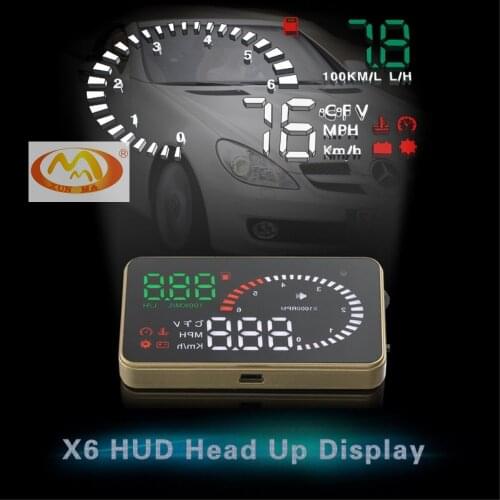 XUNMA Brand Car HUD Head Up Display OBD2 II EUOBD Overspeed Warning System Projector Windshield Auto Electronic Voltage Alarm