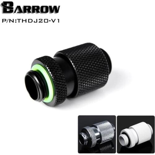 Barrow White Black Silver G1/4" Male to Male Rotary Connectors / Extender (20-25mm) for PC water cooling system THDJ20-V1