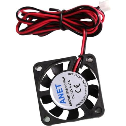 Brushless Cooler Cooling Fan 40x40x10mm 40mm 12V Connector Black