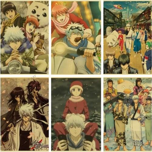 GINTAMA Canvas Painting Anime Abstract Wall Art Canvas Poster and Print Modern Artwork Picture Painting Nordic Home Room Decor