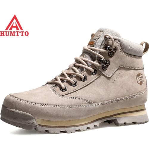 Humtto Winter Platform Ankle Boots For Women Fashion High-top Moman Shoes Luxury Designer Leather Work Safety Sneakers Womens