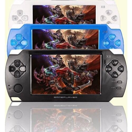 X8 64Bit 4.3 inch Portable classic Retro TV family Video Console x6 x9 Handheld Game Player for psp