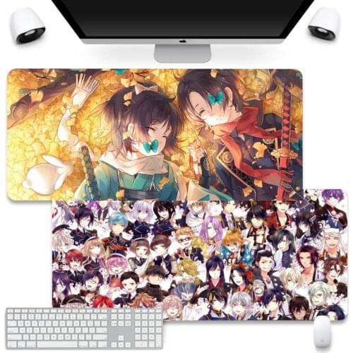 Touken Ranbu gamer play mats Mousepad Mouse Pad Company XL Large Keyboard PC Desk Mat Takuo Anti-Slip Comfort Pad