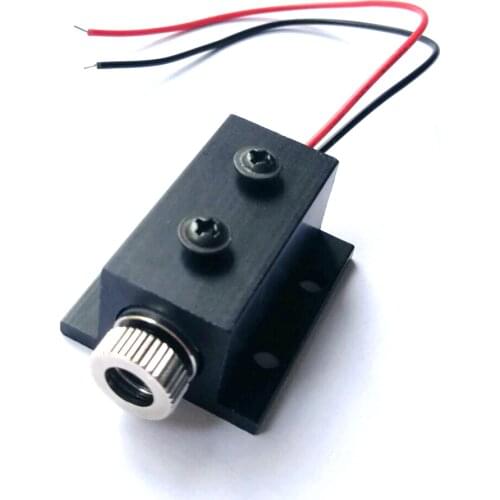 New 5mW 850nm Infrared IR Laser Diode Line Module DC3.2V Focusable Unit w 12mm Black Heatsink