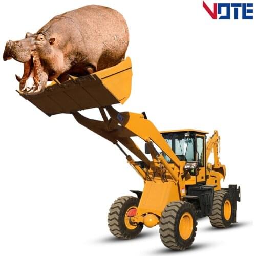 Multi-Color China 2.6 Ton Mini Backhoe Loader 4x4 Sale Price Mixed Excavator Produced With Excellent Material