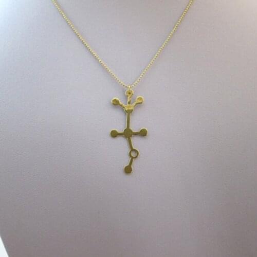 Ethanol molecule necklace - Chemistry gift - Alcohol molecule pendant free ship