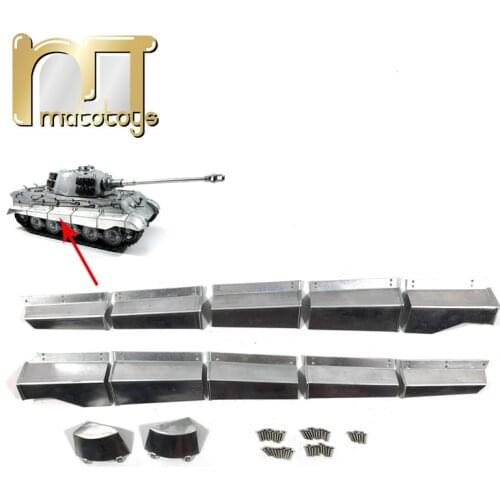 MATO 1/16 RC Tank Model King Tiger Upper Hull Metal Side Skirt Body Parts MT235 TH17962-SMT4