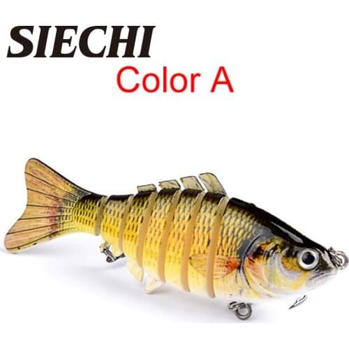 Piscifun Fishing Lure 10cm 15.5g 3D Eyes 7 Segment Lifelike Hard Lure Crankbait Sinking Wobblers 2 Hook Fishing Baits Pesca Cebo