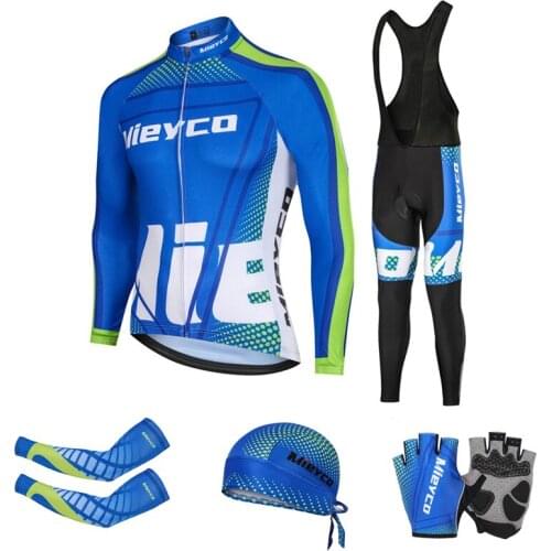 Pro Cycling Jersey Set Mountain Bike Uniforms Autumn Bicicleta Wear Bicycle Clothing Men Ropa Ciclismo Hombre MTB Racing Shirts