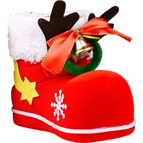 Christmas Shoes Candy Box Birthday Party Event Baby Decor Wedding Favor Party Supply Gift Bag Box With Ribbon Flower Friendly