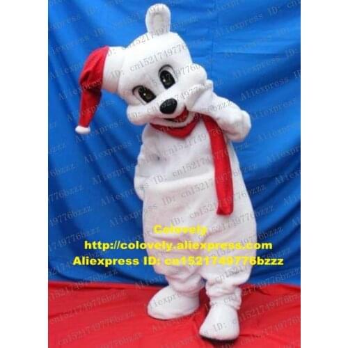 Christmas Xmas White Sea Bear Polar Bear Teddy Bear Mascot Costume Adult Cartoon Character Meeting Welcome High-class zz7252