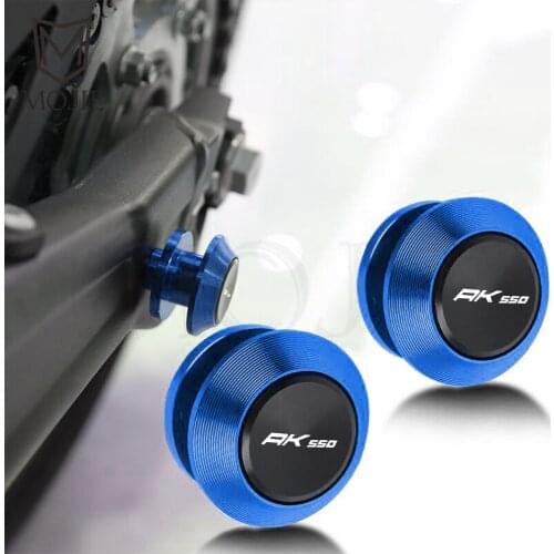 6MM Motorcycle Swingarm Sliders Spools Swingarm Stand Screws Protector For KYMCO AK 550 AK550 2017 2018 2019 2020