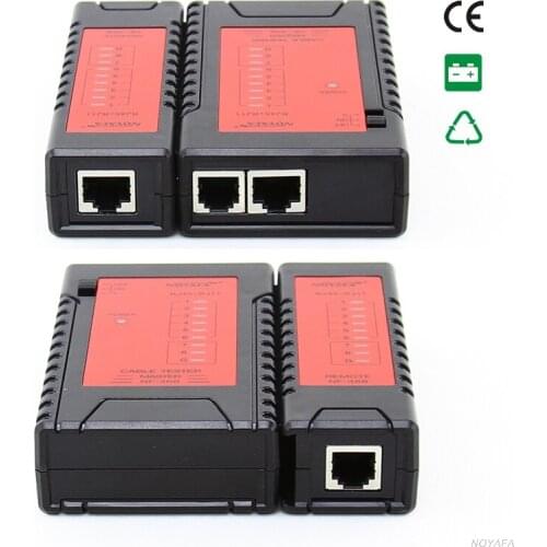 Noyafa NF-468 Ethernet Cable Tester RJ45 CAT5E CAT6 LAN Cable Tester Network Test Tools For UTP/STP Line RJ11 RJ12 Wire Check