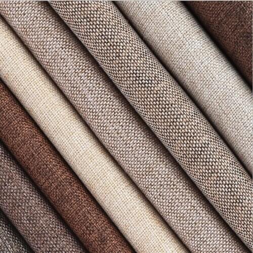 Coated Linen Fabric Sofa Cushion fabric DIY Craft Sewing Cloth Outdoor Linen Blend Fabric Upholstery 59" wide