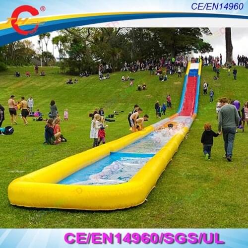 Customized funny outdoor playground sliding inflatable Slip and Slide for kids, outdoor park Inflatable water sliding pool