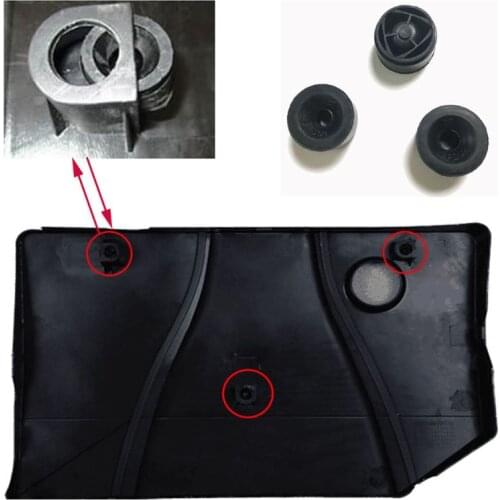 5Pcs Car Front Engine Protective Cover Rubber Cushion Engine Under Plate Pad