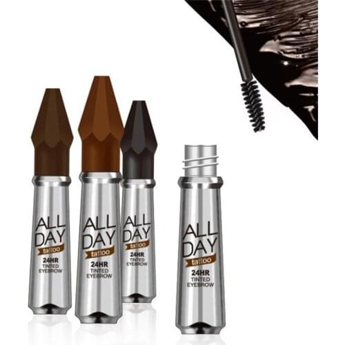 Tattoo Waterproof Microblading Liquid Eyebrow Pencil Long Lasting Fork Tip Tattoo Tint Pen Eyebrow Dye For Eyebrows Marker