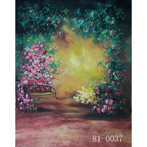 2017 10*20ft Hand Painted Muslin photography background wedding 81-0037, scenic natural flower photography backdrops