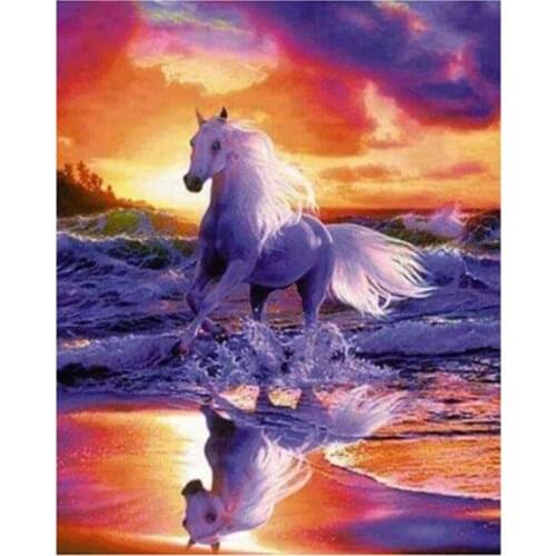 5D Diy Full Drilling Diamond Painting Horse Animal Diamond Embroidery Cross Stitch Home Decoration Full Drilling