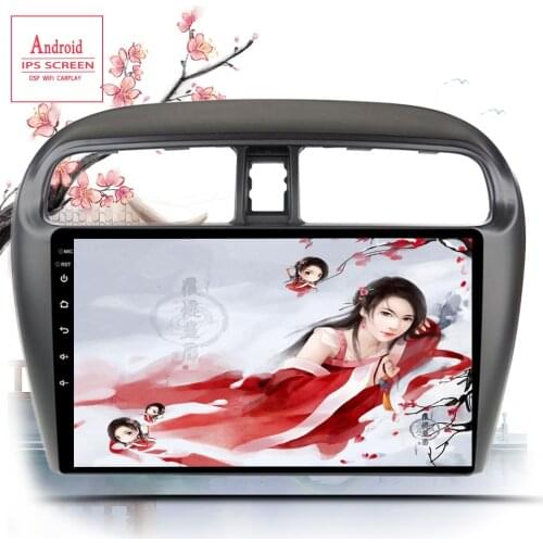 Car Multimedia player for Mitsubishi Mirage 2012 2013- 2016 9"Android 10.0 Car Radio GPS Navi HD Touchscreen SWC support DVR OBD