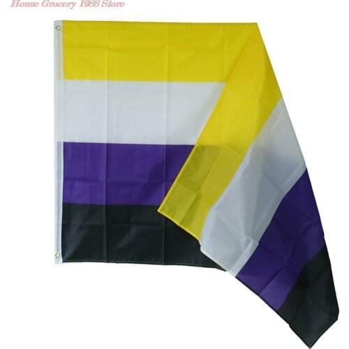 Polyester Flag Show Rainbow 90 X150cm Gay Pride Non-Binary Flag Double Penetration Brand New Support Wholesale