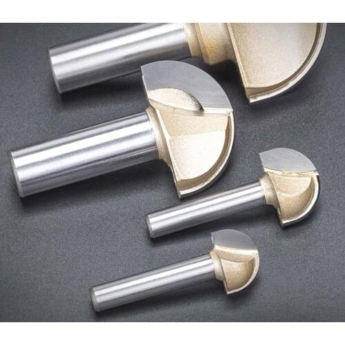 1/4" 1/2" Shank 1/4" To 2" Cutting Edge Diameter Round Bottom Router Bit Milling Cutter CNC Carving Tools For Woodworking