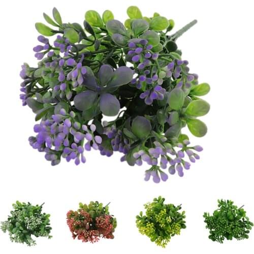 Artificial Silk Milan Fruit Flower Bouquet White Red Yellow Green