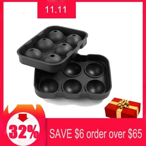 Ice Ball Maker Sphere Tray Silicone Mold Cube for Cocktails Whiskey Round