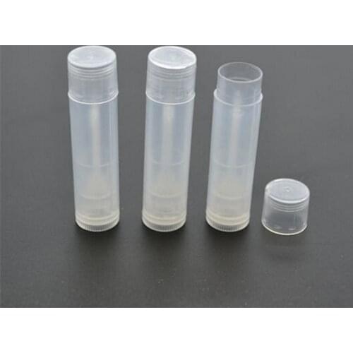 New 5 Pcs Fashion Empty Plastic Clear LIP BALM Tubes Containers Lipstick Fashion Cool Lip Tubes