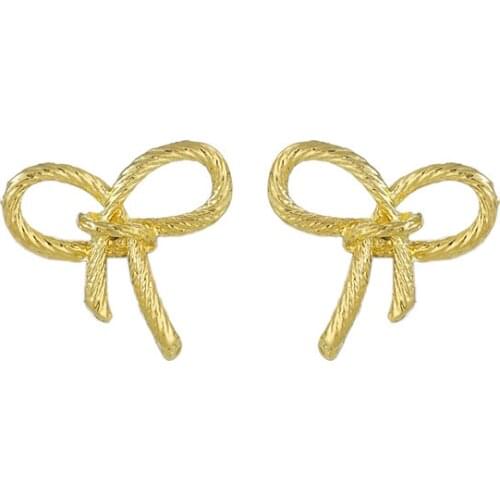 New Earrings Fashion Accessories Simple And Small Bow Statement Earrings Wholesale Earrings For Women