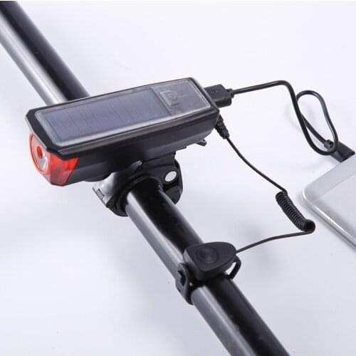 Hot Sale Bike Lantern Solar Energy Rechargeable Speaker Cycling Bicycle Light Riding Oversized Vocal For Bicycle Accessories