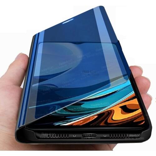 Luxury Smart Mirror Flip Magnetic Case For Xiaomi Redmi 9T Case Xiomi Redme Note 9T 9 T Note9t Redmi9T Phone Cover Stand Coque