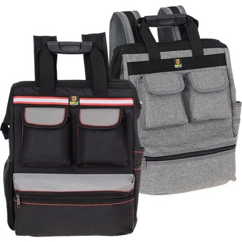 Electrician Shoulder Tool Backpack Large Capacity Waterproof Oxford Cloth Elevator Repair Belt Hardware Tool Storage Travel Bag