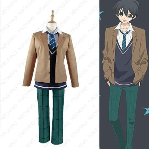 Anime Anonymous Noise kanade yuzuriha school uniform Cosplay Costume Tailor Made