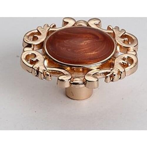 Modern fashion rose gold drawer shoe cabinet knobs pulls white red resin dresser door handles knobs
