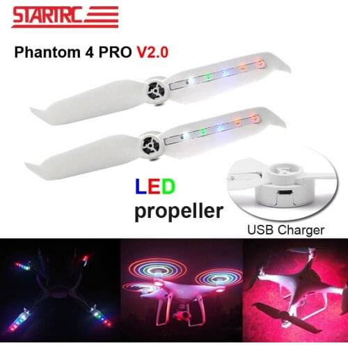 STARTRC DJI Phantom 4 Pro V2.0 Low Noise Propellers LED Propeller For DJI Phantom 4 Series/ Phantom 4 Pro Free Shipping