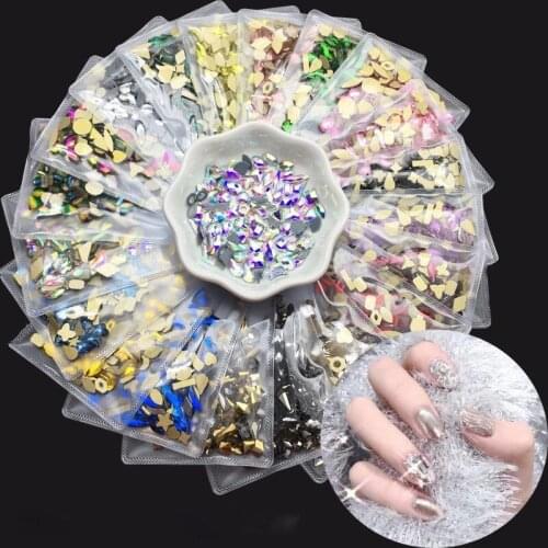Swarovsky Nail Art Rhinestone 144Pcs Multi-size Flatback Crystal Stones DIY Decorations Manicure Diamond For Nail Rhinestone