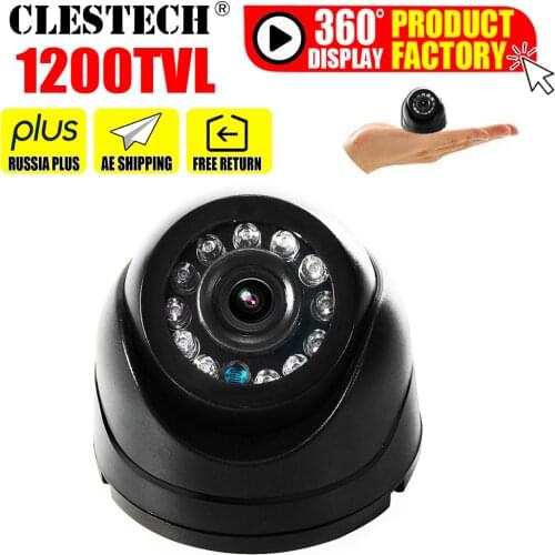 Super Mini Dome 1200TVL Indoor Hd Cctv Camera Security small Video IRcut Infrared IR Night Vision Analog Security Surveillance