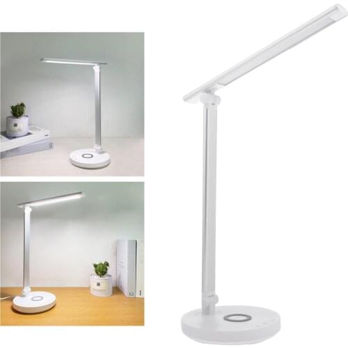 USB Reading LED Night Light Bed Desk Lamp Wireless Charging Home Office Children