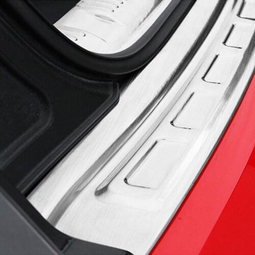 For 15-20 Ford Mustang Car Stainless Steel Trunk Protection Board Welcome Pedal Exterior Decoration Accessories