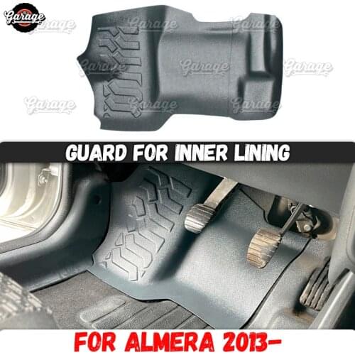 Protective cover case for Nissan Almera 2013- Russian version on inner carpet under pedals accessories car protection styling