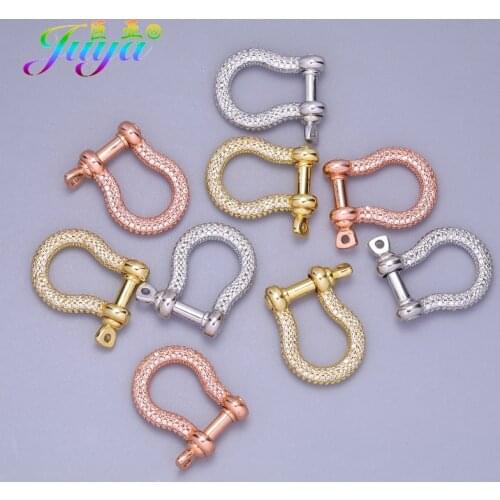 Juya DIY Paracord Clasps Supplies Creative Fastener Carabiner Locks Screw Locket Clasps For Handmade Pendant Punk Jewelry Making