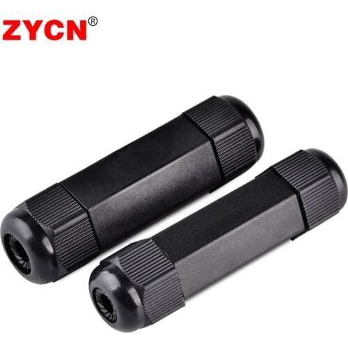 1PC Nylon Cable Gland PG 11 13.5 Wire Plastic Waterproof Connector Double Butt Sleeve Joint Adjustable IP67 Seal