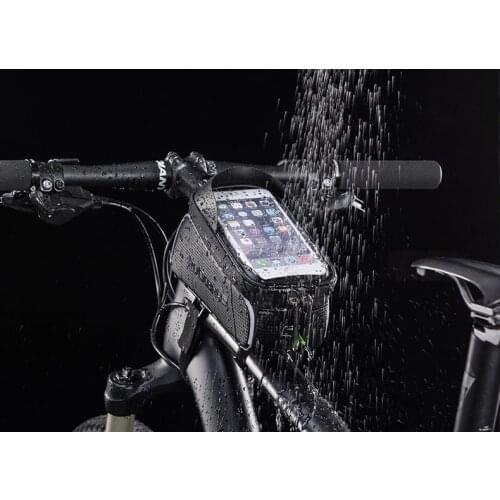 12023 Front Girder Bag Bike Front Frame Bag Cycling Waterproof Fits Phones Below Bike GPS Tracker Accessories